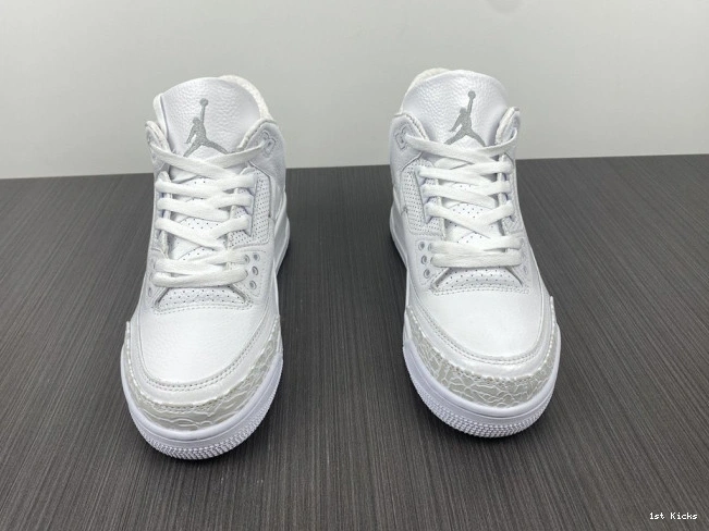 1st Kicks Shoes 429487- 'Triple Jordan GoodFit Air 3 PS White' Retro 952 1201